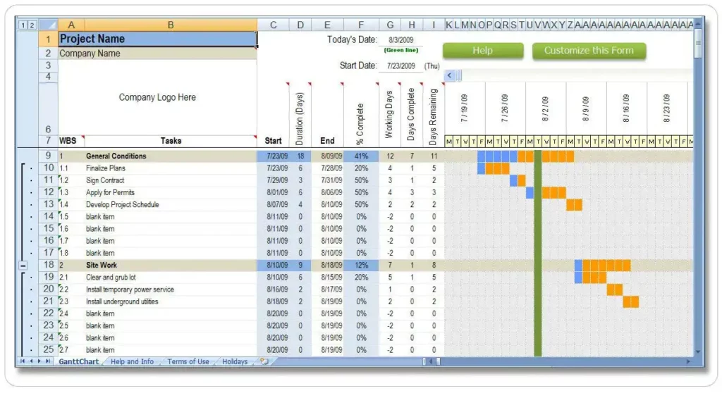 MS Project Scheduling Services